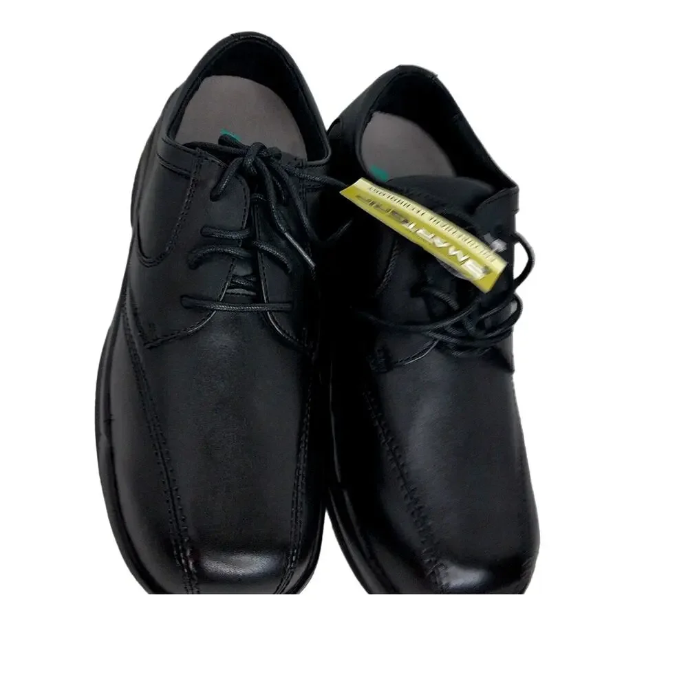 Apex Men's B2050 Black Leather Orthopedic Diabetic Dress Shoes Size 8M